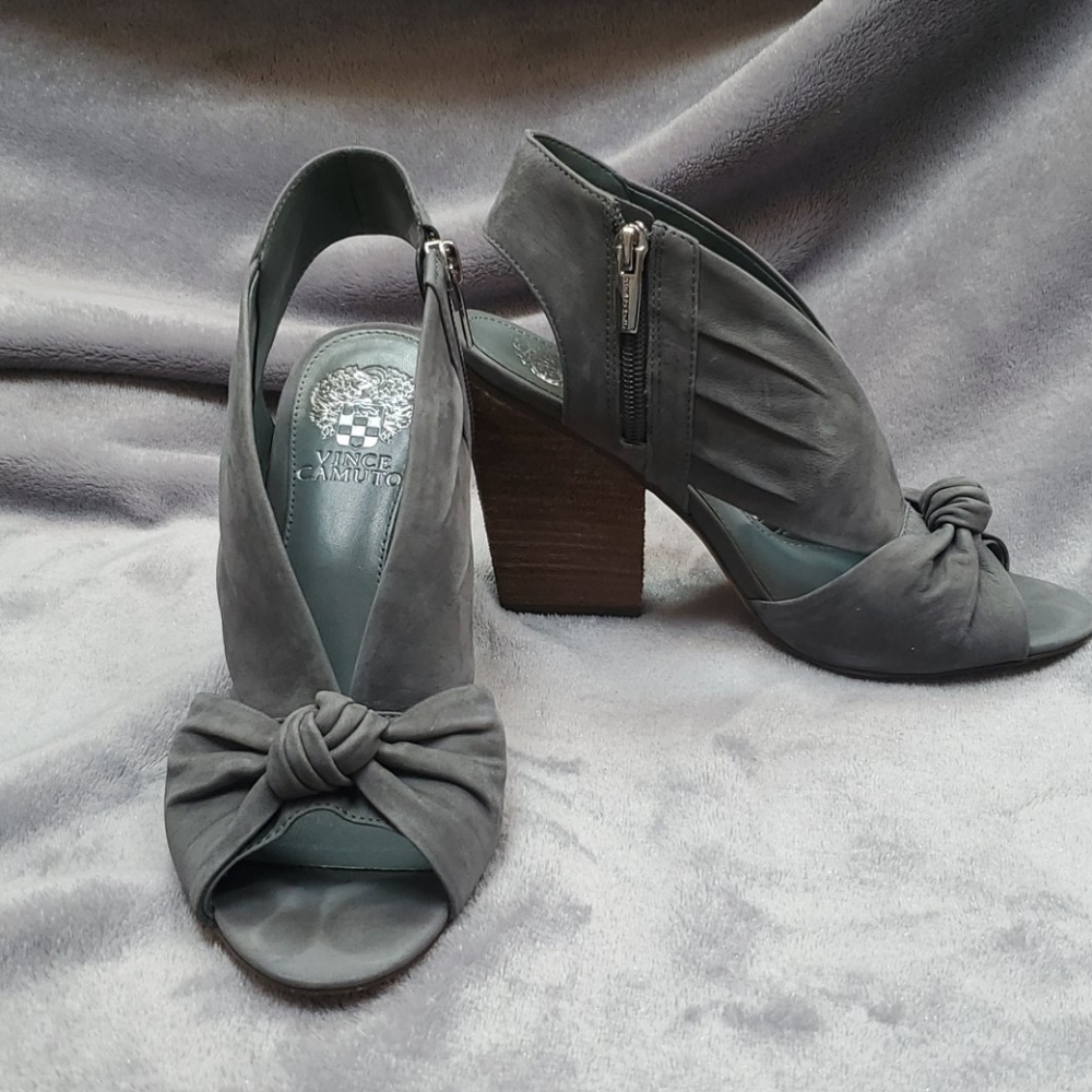 Vince Camuto gray wedge sandal